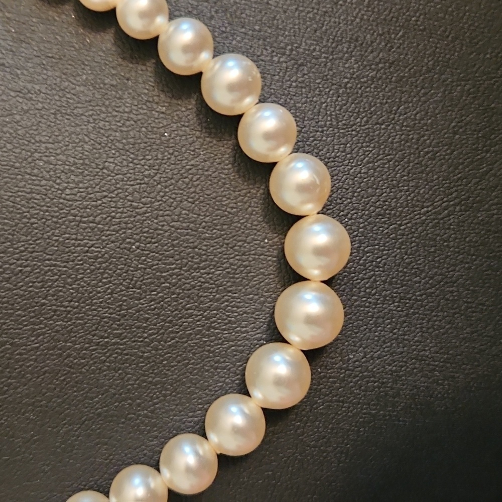 Glass pearl necklace, vintage - Picture 2 of 6